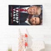 Politieke campagne Trump Vance 2024 Spandoek (Insitu)
