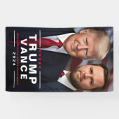 Politieke campagne Trump Vance 2024 Spandoek (Horizontaal)