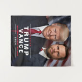 Politieke campagne Trump Vance 2024 Wandkleed (Voorkant (horizontaal))