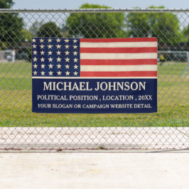  Politieke Campagne Vintage USA Vlag  Spandoek