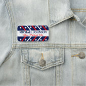 Politieke campagne voor sterren en strips naamplaatje (In situ)