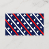 Politieke campagne voor sterren en strips visitekaartje (Achterkant)