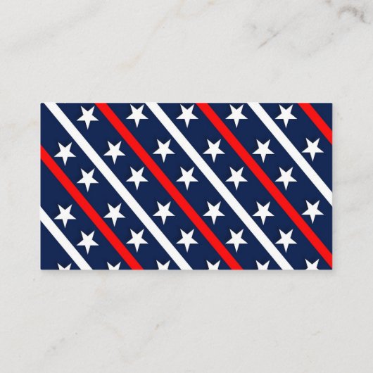 Politieke campagne voor sterren en strips visitekaartje (Achterkant)