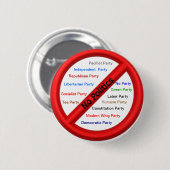 Politieke Campagnevertegenwoordiger Button (Voorkant /achterkant)
