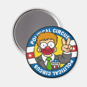Politieke circusmagneet magneet (Voorkant / Achterkant)