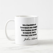 Politieke citaten van John Adams Koffiemok (Links)