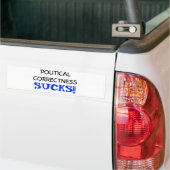 Politieke correctheid bumpersticker (Op Truck)