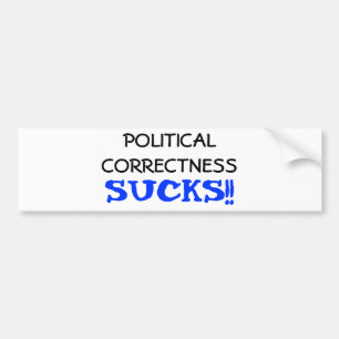 Politieke correctheid bumpersticker