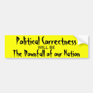 Politieke correctheid bumpersticker