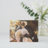 Politieke dame van James Tissot,  Victoriaans Briefkaart (Staand voorkant)