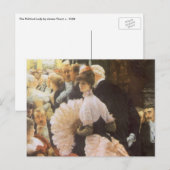 Politieke dame van James Tissot,  Victoriaans Briefkaart (Voorkant / Achterkant)