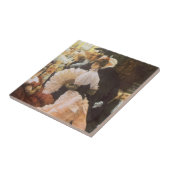 Politieke dame van James Tissot, Victoriaans Tegeltje (Zijkant)