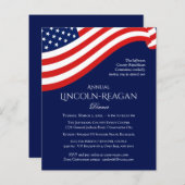 Politieke fondsenwerving Uitnodiging (Voorkant / Achterkant)