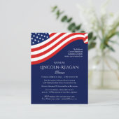 Politieke fondsenwerving Uitnodiging (Staand voorkant)