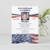 Politieke Fundraiser-uitnodiging met foto Kaart (Staand voorkant)