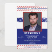 Politieke Fundraiser-uitnodiging met foto Kaart (Voorkant / Achterkant)