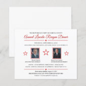 Politieke fundraisering binnenuitnodiging 2 Foto's (Voorkant / Achterkant)