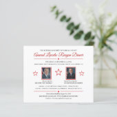 Politieke fundraisering binnenuitnodiging 2 Foto's (Staand voorkant)