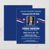 Politieke Fundraising Campaign Kickoff met foto (Voorkant / Achterkant)