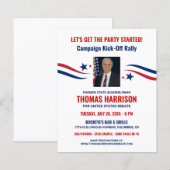 Politieke Fundraising Campaign Kickoff met foto (Voorkant / Achterkant)