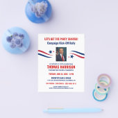 Politieke Fundraising Campaign Kickoff met foto Flyer (Enkel)