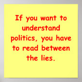 politieke grap poster (Voorkant)