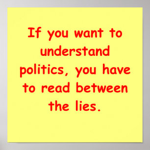 politieke grap poster