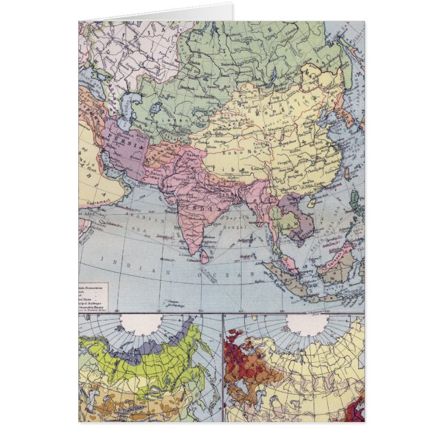 Politieke kaart | Azië (Voorkant)