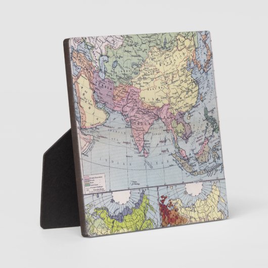 Politieke kaart | Azië Fotoplaat (Voorkant)