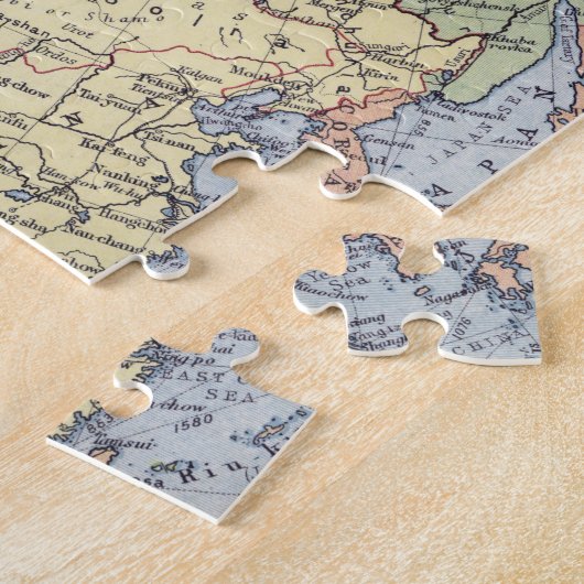 Politieke kaart | Azië Legpuzzel (Zijkant)