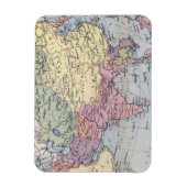 Politieke kaart | Azië Magneet (Verticaal)