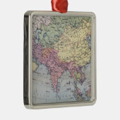 Politieke kaart | Azië Metalen Ornament (Rechts)