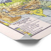 Politieke kaart | Azië Poster (Hoek)