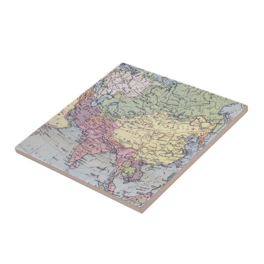 Politieke kaart | Azië Tegeltje (Zijkant)