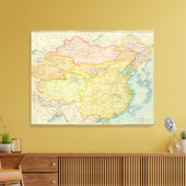 Politieke kaart China Canvas Afdruk (Insitu (Woonkamer))