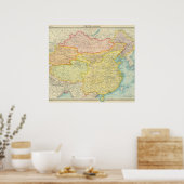 Politieke kaart China Poster (Keuken)