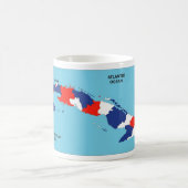 Politieke kaart Cuba Koffiemok (Center)