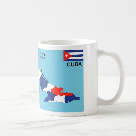 Politieke kaart Cuba Koffiemok (Rechts)