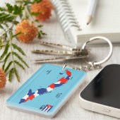 Politieke kaart Cuba Sleutelhanger (Voorkant Rechts)