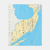 Politieke kaart Mexico Fleece Deken (Voorkant)