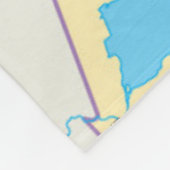 Politieke kaart Mexico Fleece Deken (Hoek)