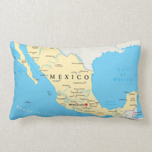 Politieke kaart Mexico Kussen