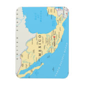 Politieke kaart Mexico Magneet (Verticaal)