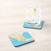 Politieke kaart Mexico Onderzetter (Rechterzijde)