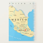 Politieke kaart Mexico Planner (Achterkant)