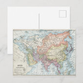Politieke kaart van Azië (1916) (Voorkant / Achterkant)