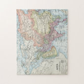 Politieke kaart van Azië (1916) Legpuzzel (Verticaal)