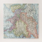 Politieke kaart van Azië (1916) Legpuzzel (Horizontaal)