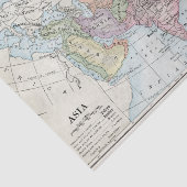 Politieke kaart van Azië (1916) Tissuepapier (Detail)