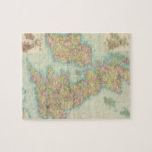 politieke kaart van de Britse eilanden Legpuzzel (Horizontaal)